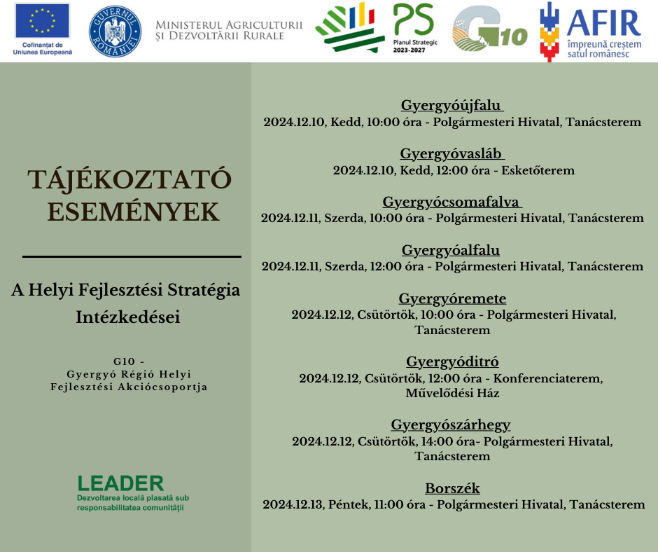 Tajekoztato G10 HACS